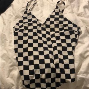 Checkered Body Suit